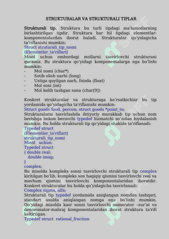 C++ da fayl toifasidagi strukturaviy ma'lumotlarni soha bo'yicha ishlatgan holda dastur tuzish. 3