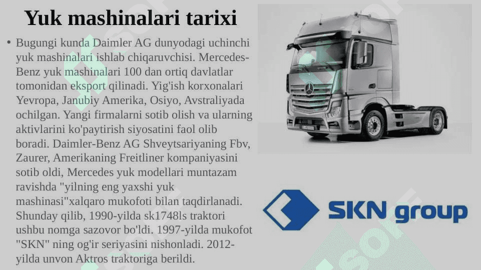 Mercedes-Benz kompaniyasi pptx 8