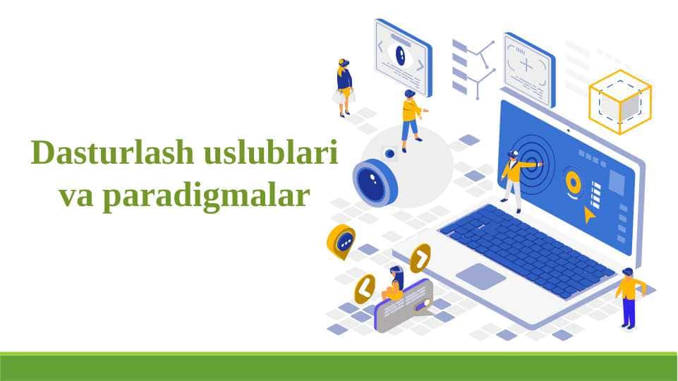 Dasturlash uslublari va paradigmalar 1