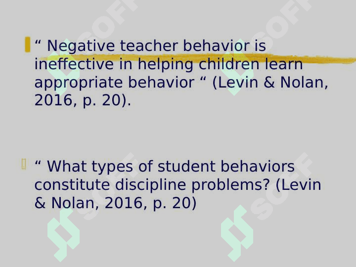 Discipline Problem Defined 3