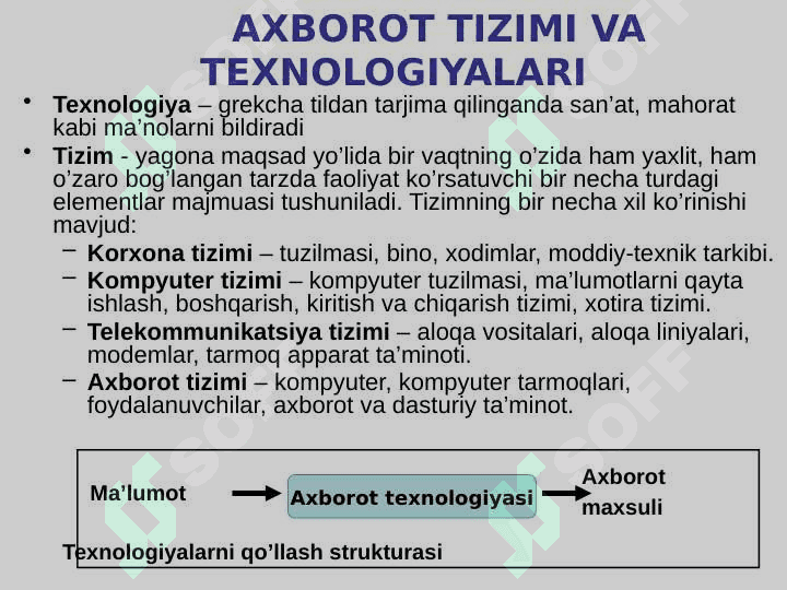 Axborot texnologiyasi tushunchasi 4