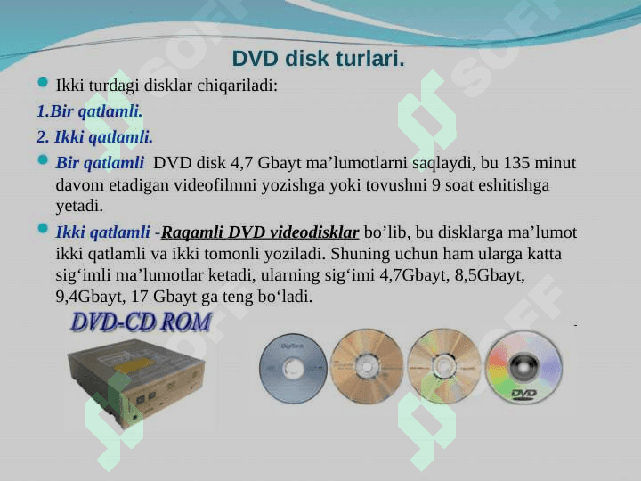 Disklarga xizmat ko’rsatuvchi dasturlar 7