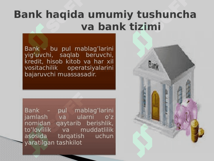 Bank muassasalarida moliyaviy nazoratni tashkil etish 2
