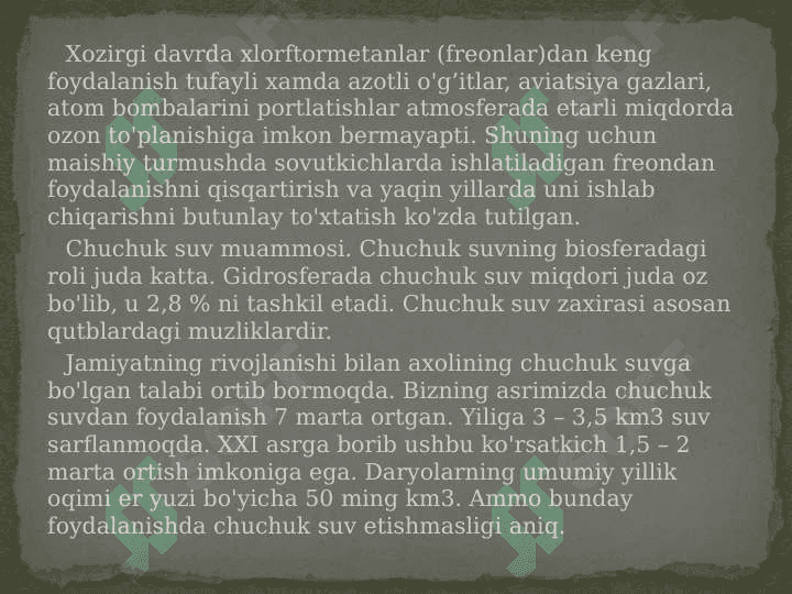Ekologik muammolar 5