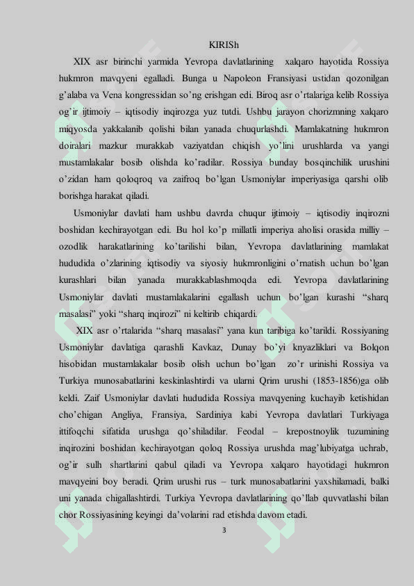 XIX asrning ikkinchi yarmida rus-turk munosabatlari 3