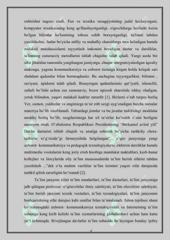 O’RTA UMUMTA’LIM MAKTABLARIDA TASHKIL QILINADIGAN EKSKURSIYA TURLARI VA ULARNI TASHKIL ETISH USLUBLARI 4
