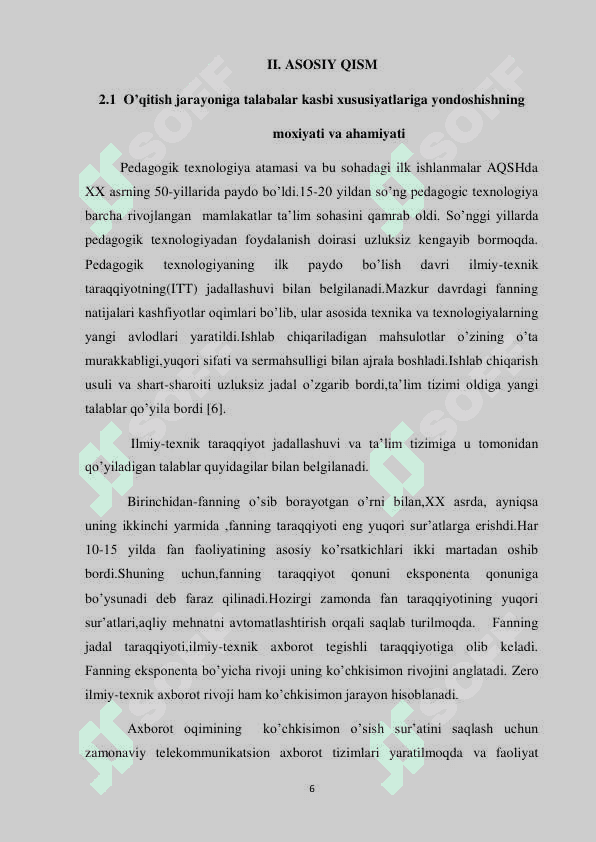 KASB-HUNAR KOLLEJLARIDA FIZIKANI O’QITISHDA TALABALAR KASBI XUSUSIYATLARINI HISOBGA OLISH 6