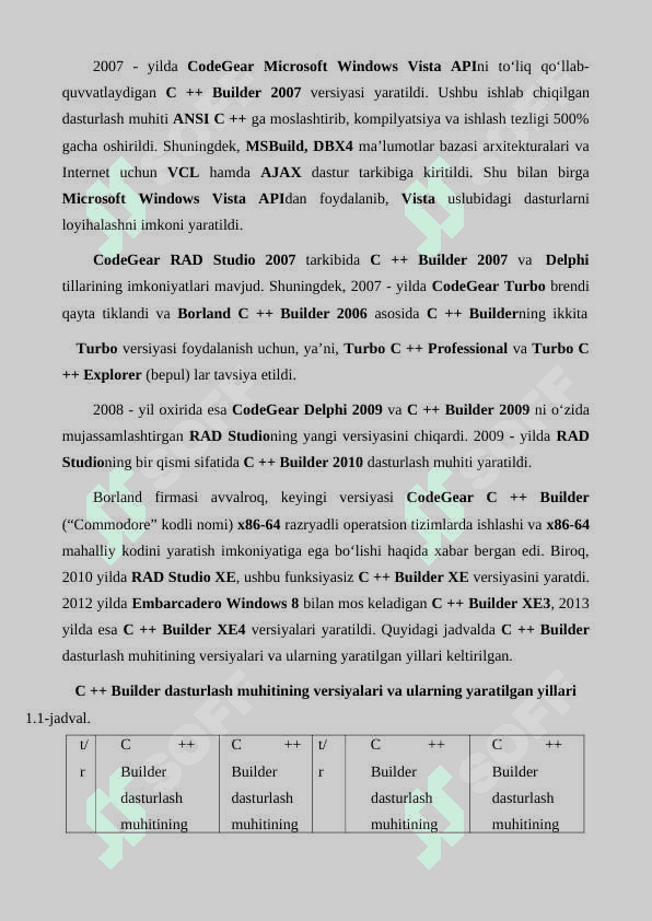 C++ builter dasturlash tilining multimedia imkoniyatlari 6