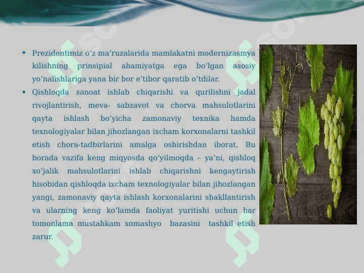 UZUM MAHSULOTLARINING SIFAT KO’RSATKICHLARINI ANIQLASHDA ZAMONAVIY FIZIK-KIMYOVIY USULLARNING QO’LLANILISHI 3