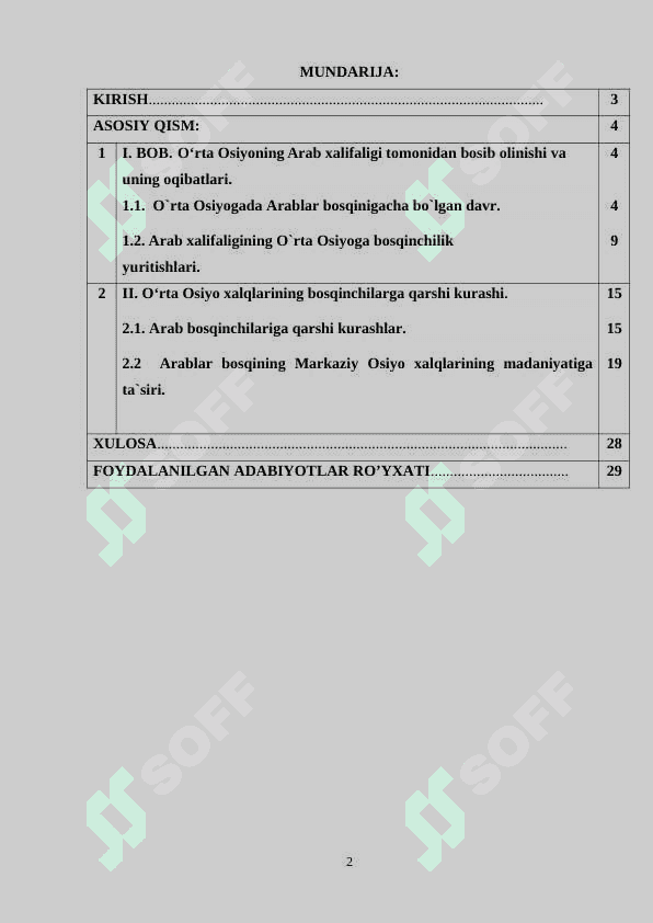 Arablar bosqini va Markaziy Osiyo  xalqlarining istilochilarga qarshikurashi tarixshunosligi. 2