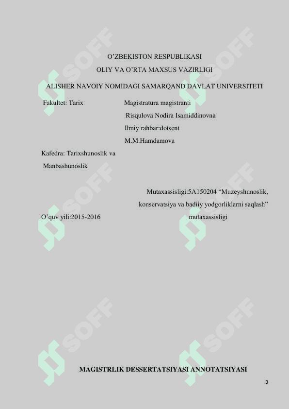 O’zbekiston qadimgi tarixini o’rgnishda Afrosiyob muzey fondlaridan foydalanish 3