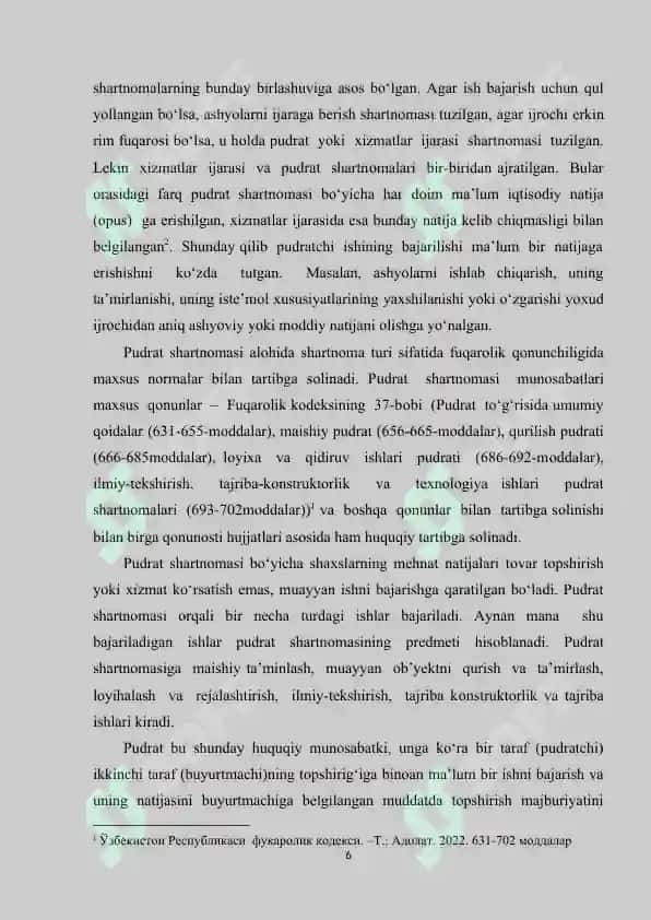 Qurilish pudrat shartnomasi 6