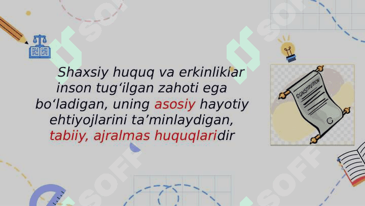 SHAXSIY HUQUQ VA ERKINLIKLAR 4