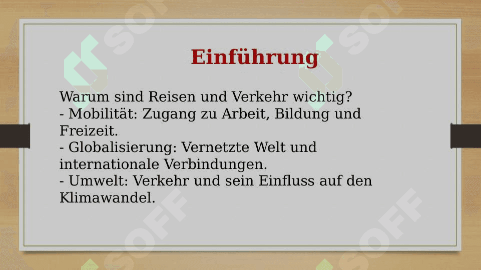 Reise und Verkehr 2