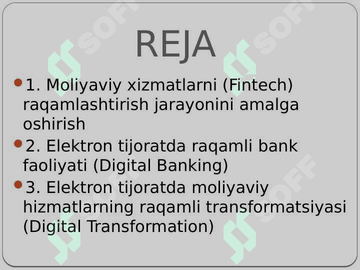 ELEKTRON TIJORATDA BANK-MOLIYA XIZMATLARNI RAQAMLASHTIRISH 2