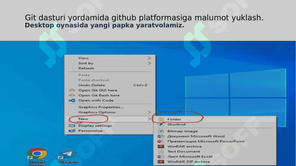 git hub web site ishlashni organish pptx 2
