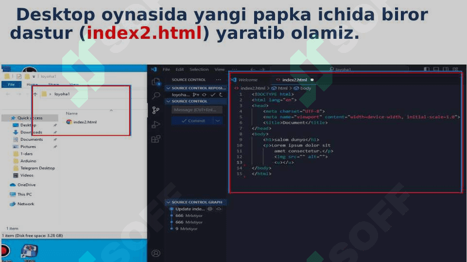 git hub web site ishlashni organish pptx 3