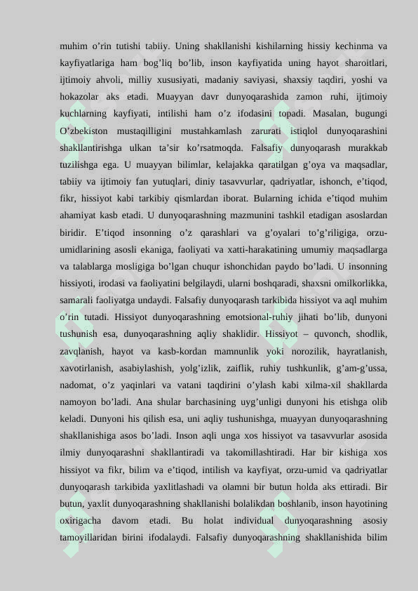 FALSAFA FANIDAN ORALIQ NAZORAT SAVOLLARIGA JAVOBLAR 3