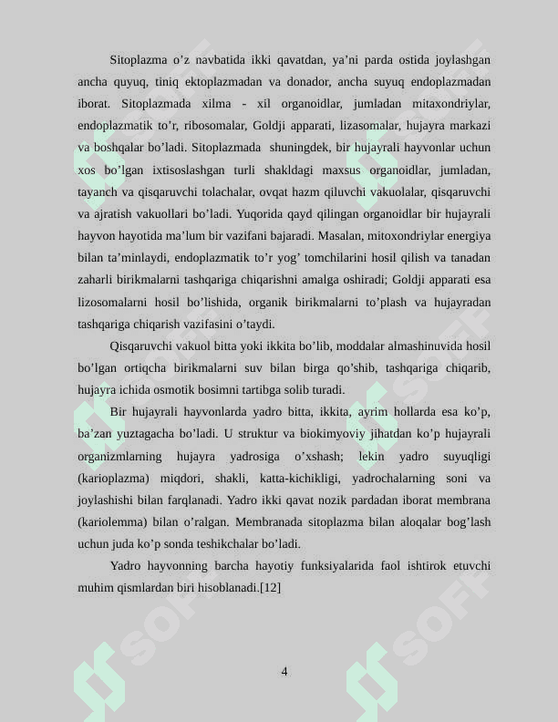 Umurtqasiz hayvonlar dunyosining filogenetik bog’lanishi 4