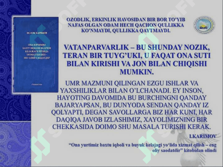 Insonparvarlik tushunchasi va uning vatanparvarlik tuyg’usi bilan uyg’unligi 2