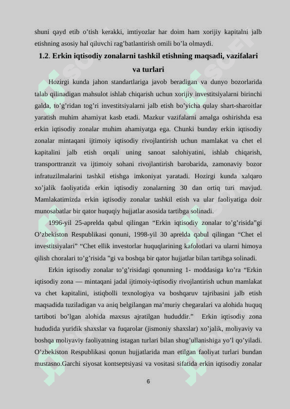 OʻZBEKISTON RESPUBLIKASI ERKIN IQTISODIY HUDUDLAR 6