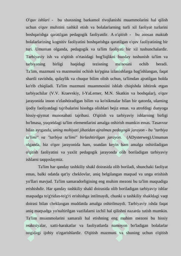 Taʼlim jarayoni va unga qoʻyiladigan zamonaviy talablar 7