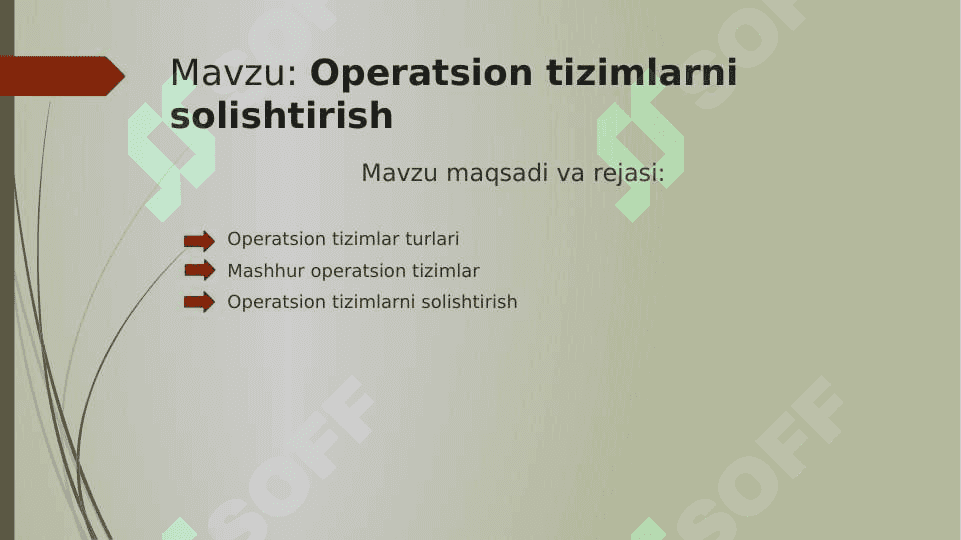 Operatsion tizimlarni solishtirish 2