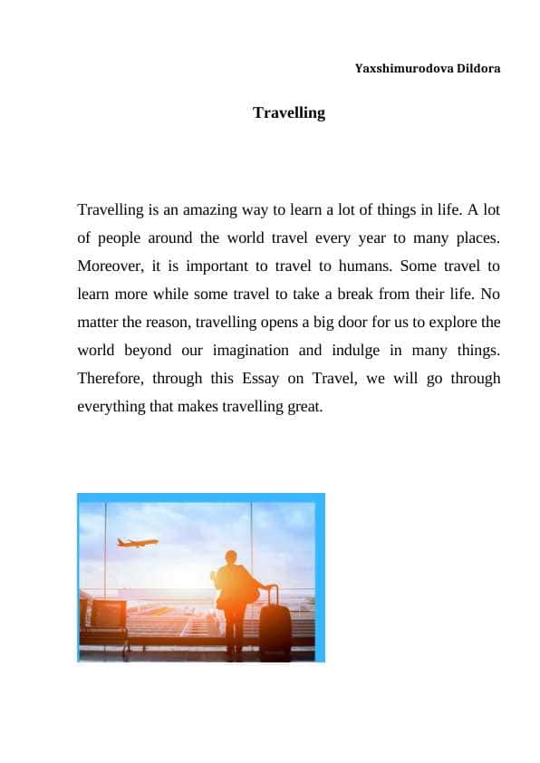 Travelling