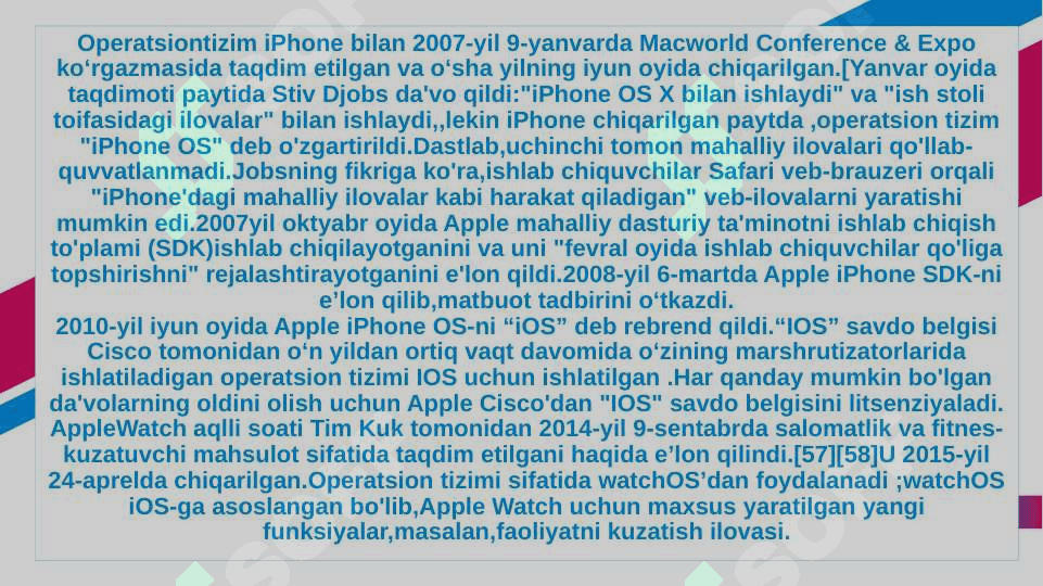 iOS  mobil operatsion   tizimi 4