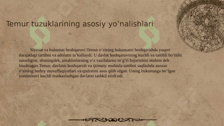 "Temur tuzuklari" va unug hozirgi davrdagi ahamiyati 4