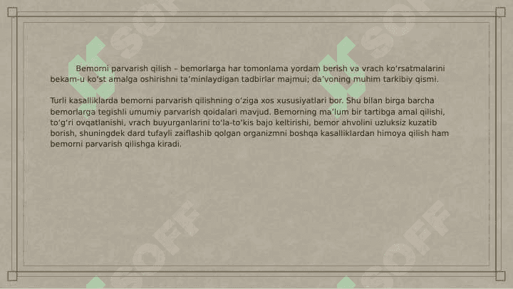 Maslahat turlari, qoidalari, maslahat berish ko'nikmalari. Kommunikatsion to'siqlar. Bemorlarning ruhiy holati. Og'ir va o'layotgan bemorlar bilan muloqotning o'ziga xosligi 3