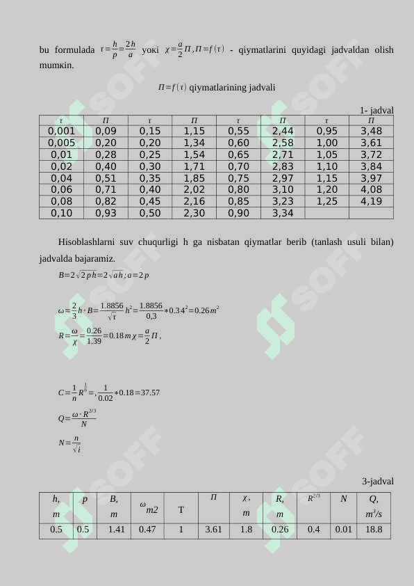 Gidravlika kurs ishi oqim harakati 5