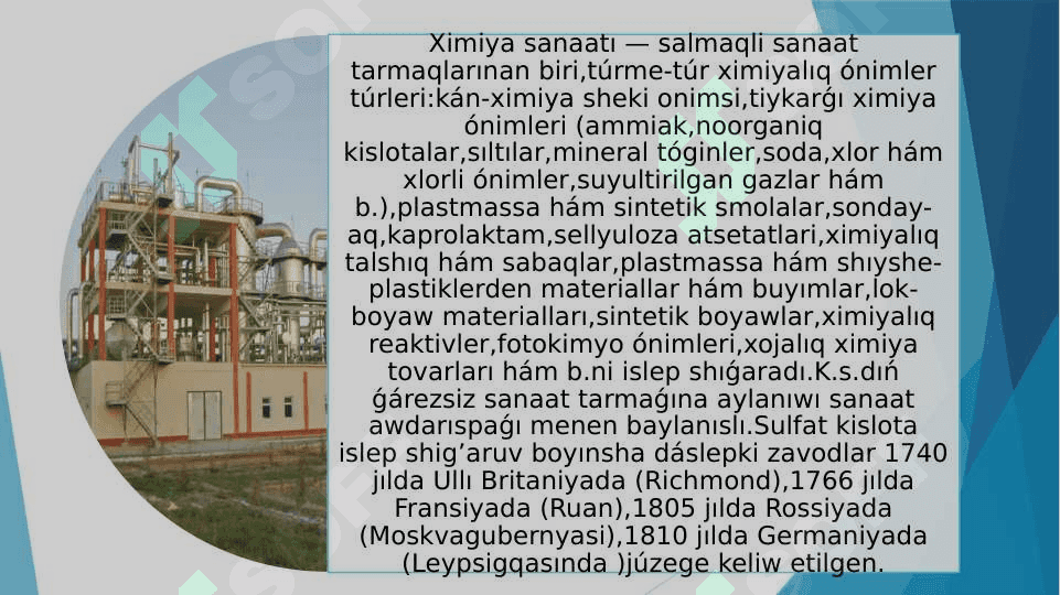 Ximiya pániniń sanaatı hám xalıq xojalıǵı rawajlanıwında áhmiyeti 2