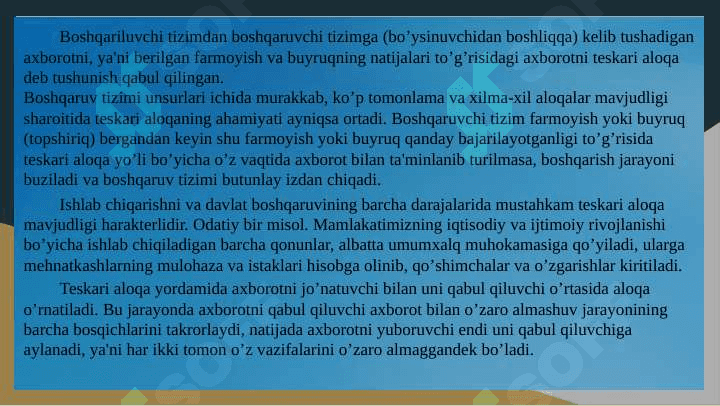 Boshqarishda axborot va kommunikatsiya 6