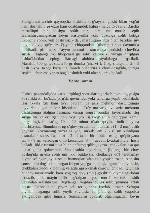 O’zbek milliy ta’omlari 3