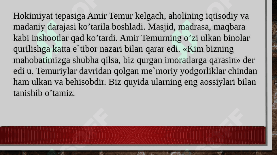 Temuriylar davrdidagi epigrafik yodgorliklar 3