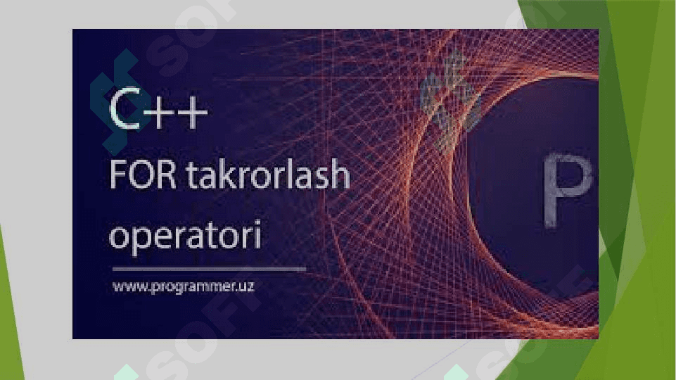Tanlash operatorlari. Takrorlash(sikl) operatorlari. O‘tish operatorlari. Qamrab olish operatorlari 4