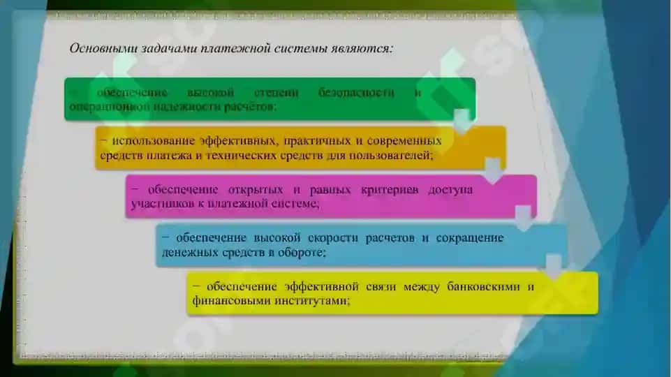 Виды платежных систем и их характеристика. 4