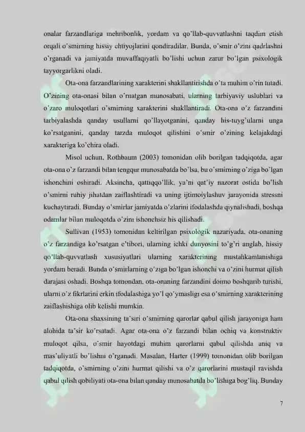 O’SMIRLARNING OILA BILAN MUNOSABATI VA O’ZIGA XOS XUSUSIYATLAR 7