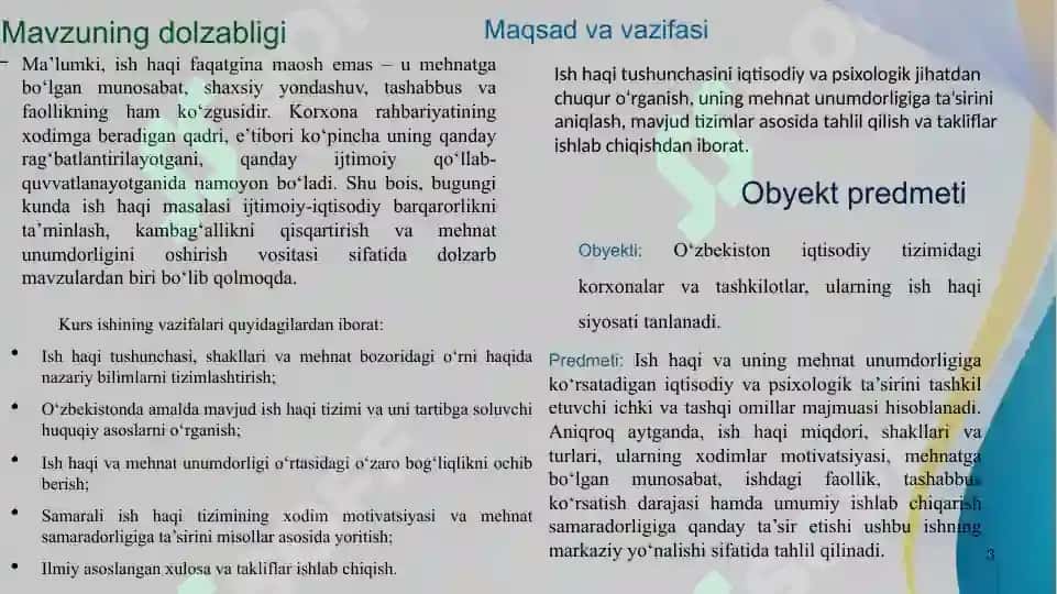 Ish haqi va uning mehnat unumdorligiga ta‘siri 3