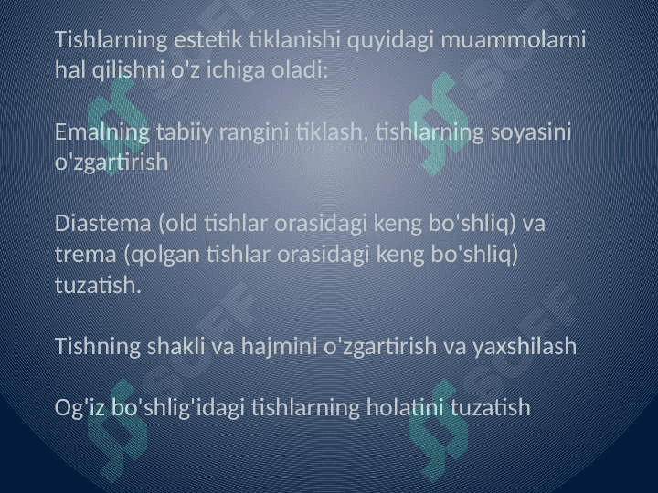 Orqa tishlar restarvatsiyasi. 3