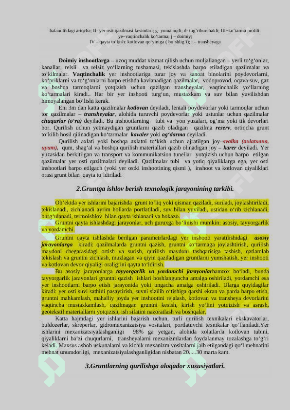 Gruntga ishlov berish texnologiyasi 2