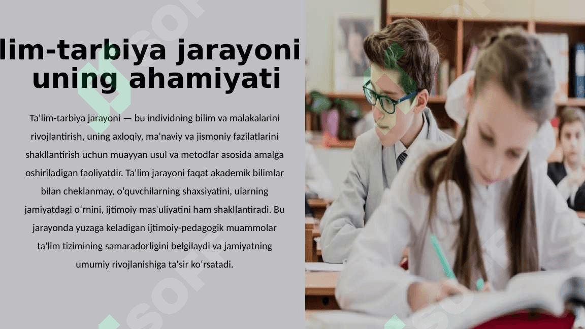 Ta'lim-Tarbiya Jarayonidagi Ijtimoiy-Pedagogik Dolzarb Muammolar 2