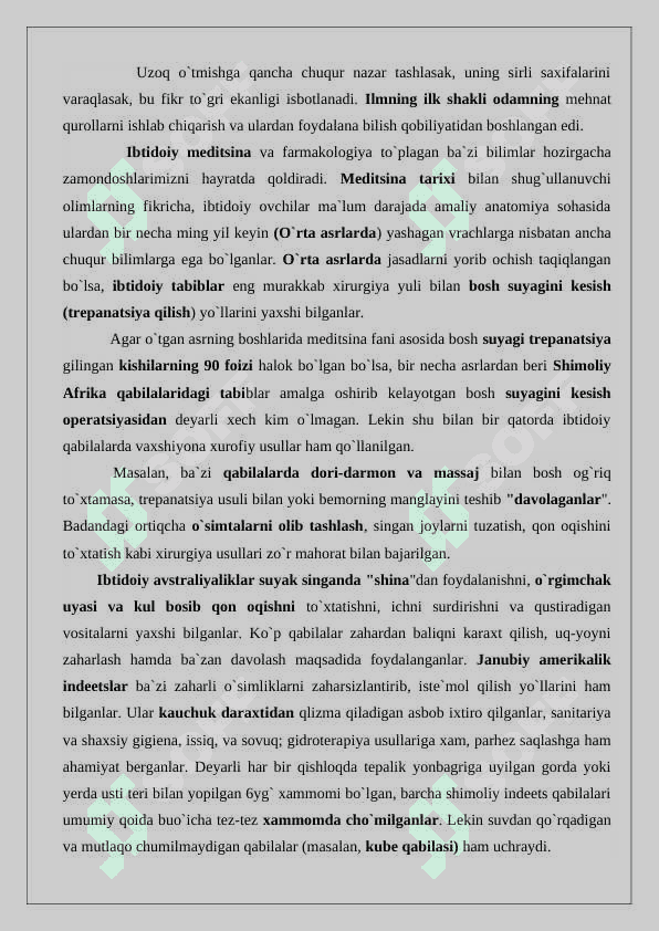 Qadimgi dunyo va o‘rta asrlar davrida tarixiy bilimlarning rivojlanishi 24 4