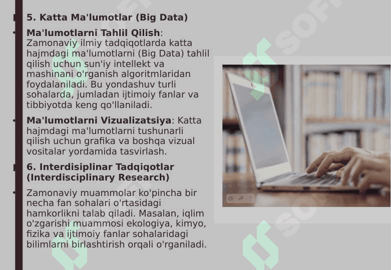 Zamonaviy ilmiy taqiqotlaridagi asosiy tushunchala  Scopus,Web of Science, Science Direct, Springer, Google Scholar va h-indekisi taqdimot [Восстановленный] 8