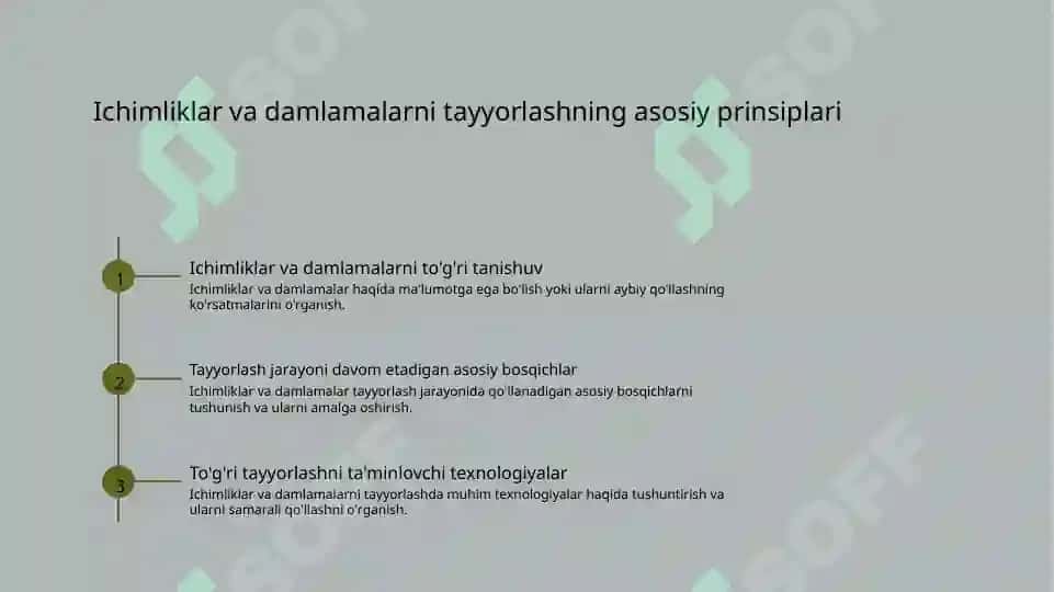 Issiq ichimlik va shifobaxsh damlamalarni tayyorlash texnologiyasi 3