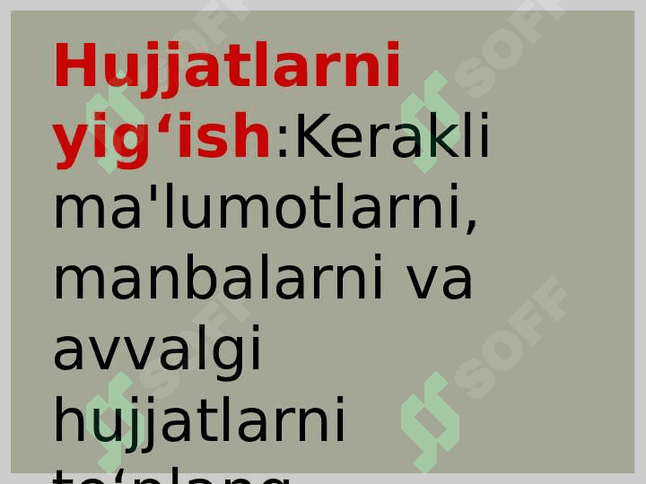 Hujjatlar ustida ishlash tartibi 2