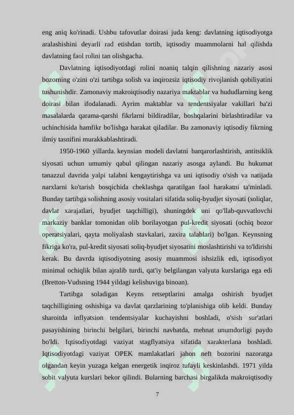 Makroiqtisodiyot fani va uning tarkibiy qismlari 6