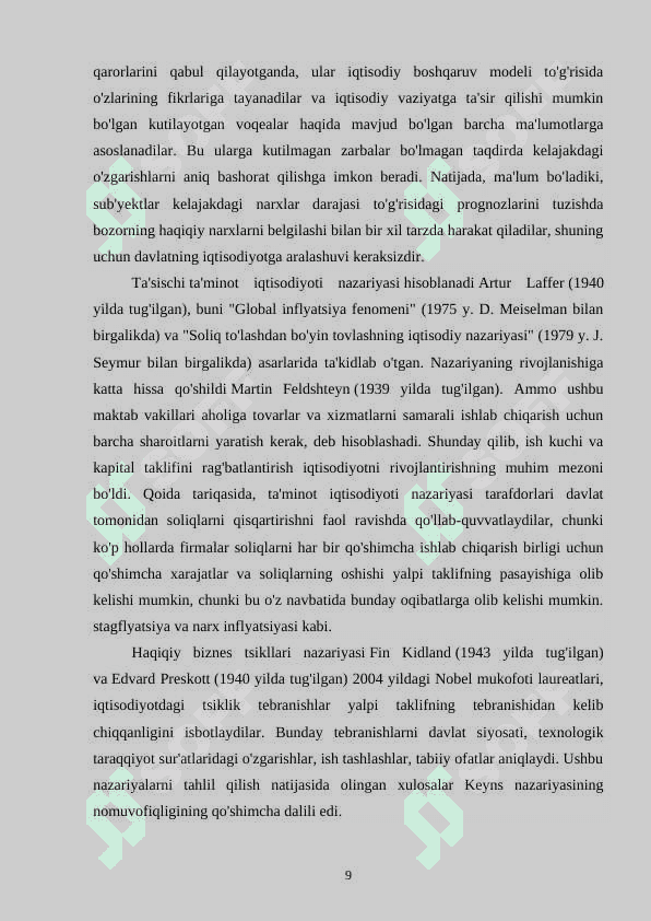 Makroiqtisodiyot fani va uning tarkibiy qismlari 8