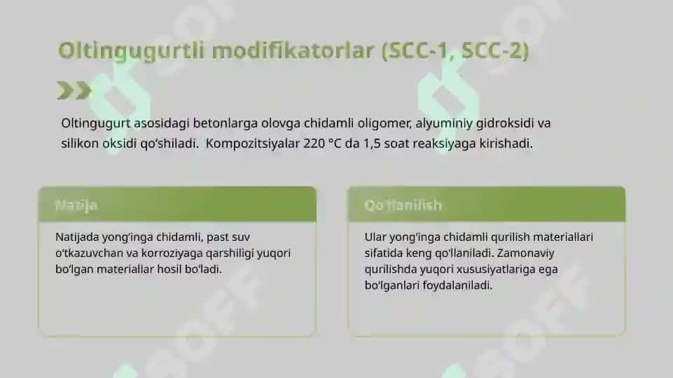 Modifikatsiyalangan qurilish materiallari 6